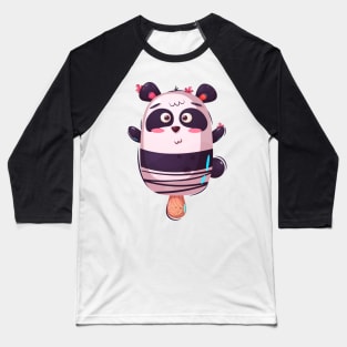 Panda Popsicle Baseball T-Shirt